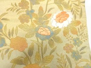 アンティーク　牡丹模様刺繍名古屋帯